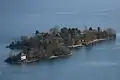 Blick auf die Brissago-Inseln von Ronco aus