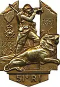 Abzeichen des 51e R.I. 1939