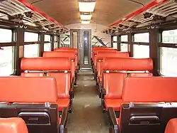 Interieur 2. Klasse vor der Modernisierung