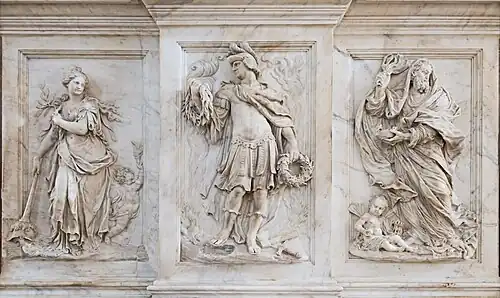 Basrelief zur Linken