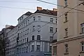 Die beiden Baublöcke der Kleinwohnungsanlage Inzersdorfer Straße 81–83