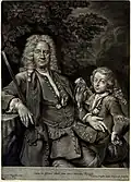 Carl Benedikt Geuder von Heroldsberg (1670–1744), kaiserl. Rat, Kronhüter und Verwahrer der Reichskleinodien, mit Sohn Johann Adam Rudolph Carl (1718–1789)