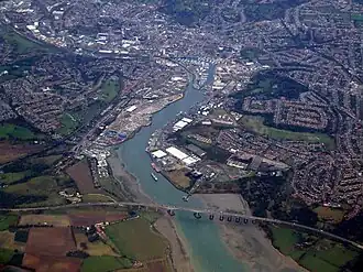 Luftbild von Ipswich