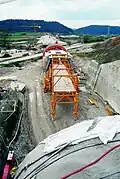 Bauarbeiten am Nordportal (etwa 2000)