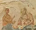 Älteste Darstellung von Maria mit Kind, Prophet Bileam und dem Stern von Betlehem, Ende 2.&nbsp;Jh.