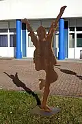 Ankunft am Haupteingang der Fachhochschule Südwestfalen
