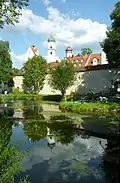 Die Türme in Isny – ganz rechts der von St.&nbsp;Georg und Jakobus