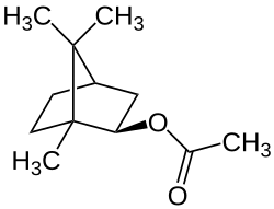 Strukturformel von Isobornylacetat