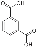 Strukturformel von Isophthalsäure