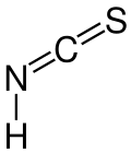 Strukturformel von Isothiocyansäure