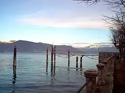 Blick auf den See von Ispra