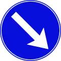 214 Vorgeschriebene Vorbeifahrt – rechts vorbei