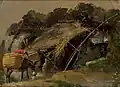 Italienische Landschaft mit Esel (zwischen 1851 und 1854)
