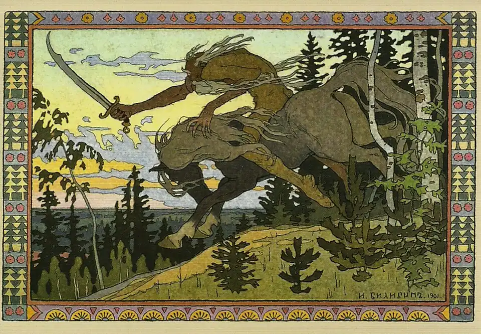 Koschtschei der Ewige (Zeichnung von Iwan Bilibin)