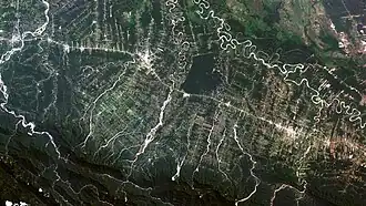 Luftbild der Region Ivirgarzama