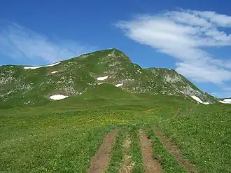 Die Jöchelspitze von Südwesten