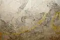 Wandbild eines Mannes mit einer Ratte im Bart