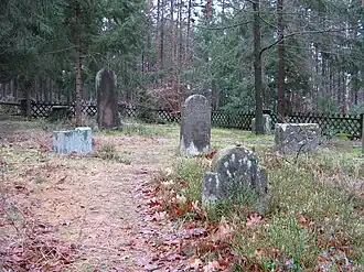 Jüdischer Friedhof von Carlsberg an seiner Westflanke