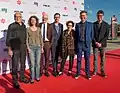 Eröffnung der Sonderreihe ‚100 Jahre UFA – Dem Vergessen entrissen – Hommage an Emeric Pressburger‘ mit dessen Enkelsöhnen Kevin und Andrew Macdonald (beide ganz rechts im Bild) (2017)