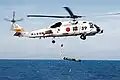 Einsatz eines Typ 97 durch einen Hubschrauber