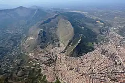 Blick von oben auf Jaén