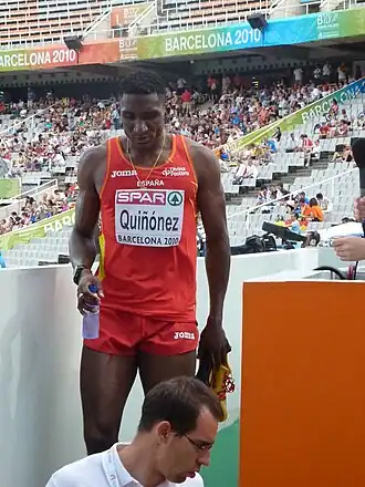 Jackson Quiñónez bei den Europameisterschaften 2010 in Barcelona