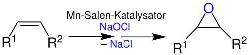 Jacobsen-Epoxidation Übersichtsreaktion V1f