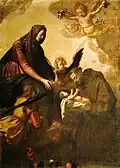 Jacopo Chimenti detto l'Empoli, Madonna übergibt das Kind dem hl. Franziskus