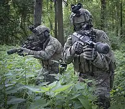 Jagdkommandosoldaten bei einer Übung
