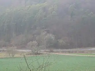 Blick von Osten auf die Fundstelle (2006)