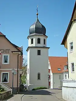 Wendelinskirche Jagstfeld (Turm ist erhalten), 1752