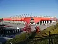 Sicht auf das Stadion von Südwesten (Oktober 2021)