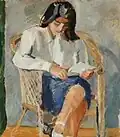 Lesendes Model, 1943