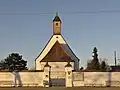 Jakobuskapelle von Osten mit Eingang zum Friedhof