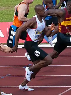 James Dasaolu Rang fünf in 10,22&nbsp;s