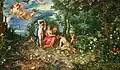 Jan Brueghel d.&nbsp;Ä. und Hendrik van Balen: Ceres und die vier Elemente, 1604, Öl auf Kupfer, 42 × 71 cm, Kunsthistorisches Museum, Wien