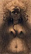 Jean Delville: L’Idole de la Perversité, 1891