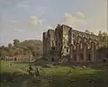 Landschap met de ruïne van de abdij van Villers