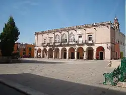 Plaza Tacuba mit Portal de las Palomas