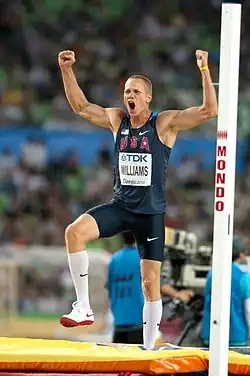 Jesse Williams Rang zwölf mit 2,22&nbsp;m