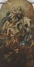 Altarbild Verherrlichung des hl. Franz Xaver von Johann Andreas Wolff