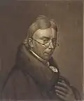 Selbstbildnis mit Brille und Pelzkragen, 1837