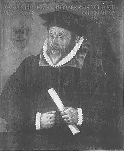 Johann Hochmann – Ölbidnis von Hans Ulrich Alt in der Tübinger Professorengalerie, 1590