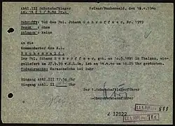 Todesbericht (Buchenwald)