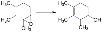 Übersichtsreaktion der Johnson-Polyen-Zyklisierung