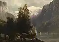 Josef Thoma: Blick auf den Gosau See, 1899