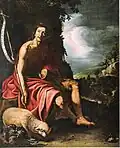 Juan van der Hamen y León, Johannes der Täufer, 168 × 140&nbsp;cm, Öl auf Leinwand, 1625, Real Monasterio de la Encarnación in Madrid