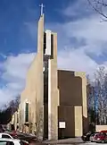Kirche und Gemeindezentrum Myyrmäki, 1984.
