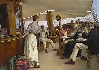 An Bord der Yacht „Namouna“, Venedig (Julius LeBlanc Stewart)