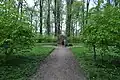 Denkmalquartier im Westteil (Barock) mit Hecke im Park